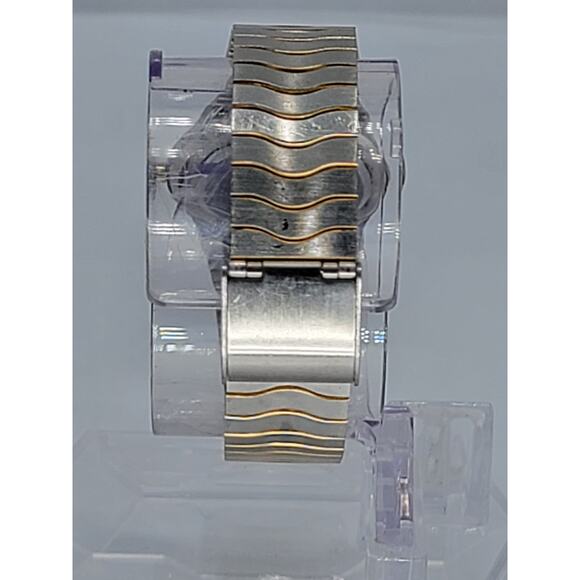 Vintage Mens Choice Watch Quartz Roman Numeral Hong Kong Movement Two Tone Watch - Picture 8 of 8